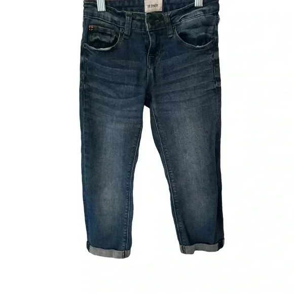 Hudson jeans kids size 7 unisex. Straight leg cuffed hem perfect condition - Picture 1 of 9